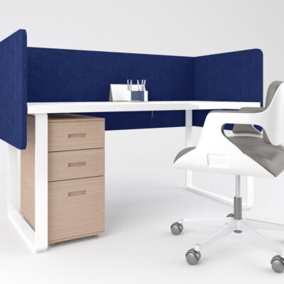 Desk Divider Style 5 - Midnight Blue