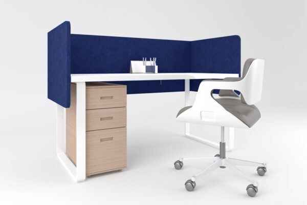 Desk Divider Style 5 - Midnight Blue