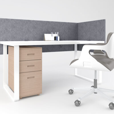 Desk Divider Style 2 - Slate Grey