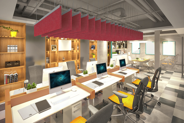 Sound Absorbing Ceiling Rafts