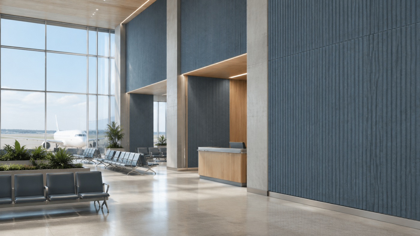 Noise Reduction Panels for Airports and Public Transport Hubs